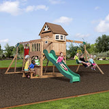 Backyard Discovery Montpelier All Cedar Wood Playset Swing Set Backyard Discovery