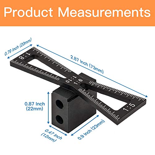 YOSELIN Dovetail Jig Wheel Marking Gauge Tool Set, 1 Bearing Wheel Cutter for Soft Wood, 1 Locked Wheel Cutter for Hardwood,1 Screwdriver,1 YOSELIN