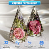 Shabebe Epoxy Resin 2 Gallon Kit, Upgraded Crystal Clear Resin Epoxy Food Safe with Pump, Self Leveling & Bubble Free Epoxy Resin with Anti-Yellowing Shabebe