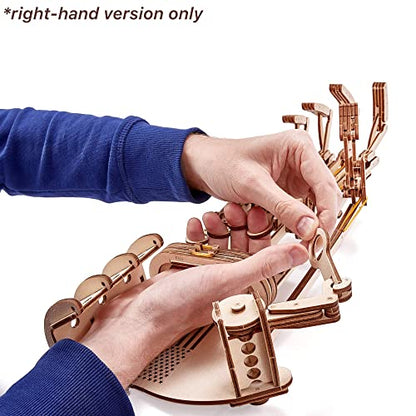 Wood Trick Wooden Robot Hand 3D Wooden Puzzle - Robotic Hand Wood Model Kit to Build - WoodArtSupply