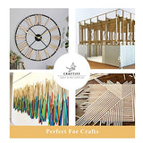 Balsa Wood Sticks 1/2 Inch Square Dowels 12" Long - Pack of 15 by Craftiff (15 Pcs) Craftiff