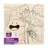 Darice 30033478 Wood Color in Canvas Hero's. 6 Mrks, Natural Darice