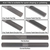 KOOTANS 2pcs 9" 10" Adjustable Spokeshave, with Replacement Blades and 4-Way Rasp File, Manual Planer with Flat Base, Perfect for Planing Trimming, KOOTANS