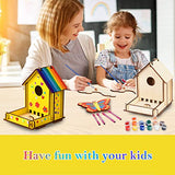 Make Your Own Bird Feeder Wind Chime Kit for Kids - 2 Pack DIY Craft Set with Diamond Stickers THWAS-LIGHT