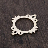 Amosfun Unfinished Wood Cutout Photo Frame Mini Picture Frame Wooden Shape Pieces Craft Embellishments Ornament for DIY Crafts 10pcs Amosfun