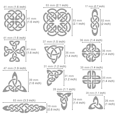 Aleks Melnyk #32 Metal Journal Stencil, Pyrography Celtic Patterns, Wicca Stencil, Celtic Knot Stencil, Viking Stencil, Wood Burning Template, Wood - WoodArtSupply