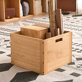 KIRIGEN Stackable Wood Storage Cube/Basket/Bins Organizer for Home Books Clothes Toy Modular Open Cubby Storage System - Office Bookcase Closet KIRIGEN