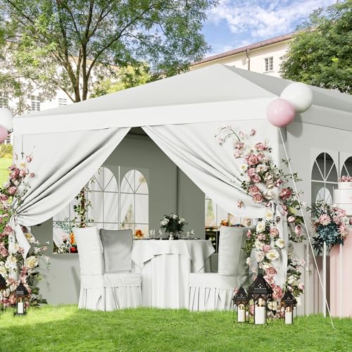 Flamaker Party Tent 10'x30' Outdoor Wedding Canopy Tents for Parties with Removable Sidewalls Heavy Duty Event Booths Waterproof Gazebo Shelter Flamaker