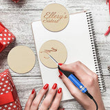 120 Pieces 2 Inch Unfinished Wooden Circles Blank Natural Round Wood Slices Wooden Cutout Tiles for DIY Crafts Home Decoration Painting Staining Coopay