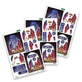 Katy Sue Nativity-Themed Paper Tole 3D Die Cut Decoupage Selection Pack. Contains 12 Die-Cut Sheets in Letter Size (4 Designs, 3 Copies of Each Katy Sue
