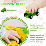 Chivao 24 Pcs Wood DIY Car Toys, Unfinished Wooden Cars, Paintable Wood Toys, Wooden Crafts for Students Home Activities Craft Projects Easy Chivao