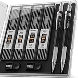 Nicpro 2mm Welder Mechanical Pencil Set with 48PCS Silver Refills, 2mm Metal Lead Holder, Carpenter Pencil with Sharpener for Welding, Cutting, Nicpro