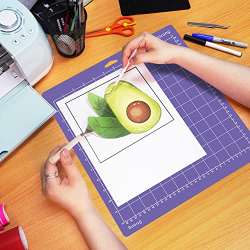 Gwybkq Cutting Mats 12x12 for Cricut Explore One/Air/Air 2/Maker 3/Maker 4 Pack Adhesive Sticky Non-Slip Durable Mat Replacement Accessories Gwybkq