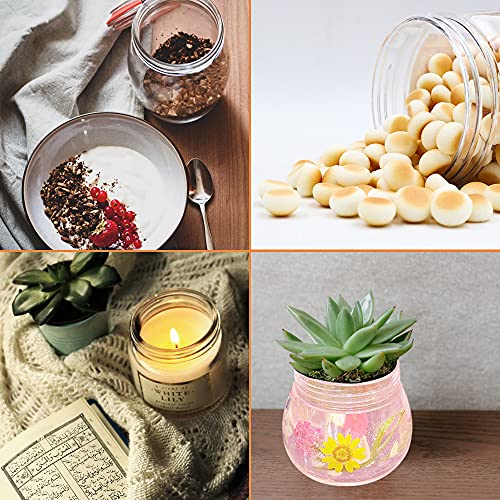 Silicone Jar Mold with Lid, Pudding Jar Resin Mold, Jewelry Box Candle Holder Mould, Round Bottle Cup Epoxy Casting Resin Mold for Storage Display Wehous