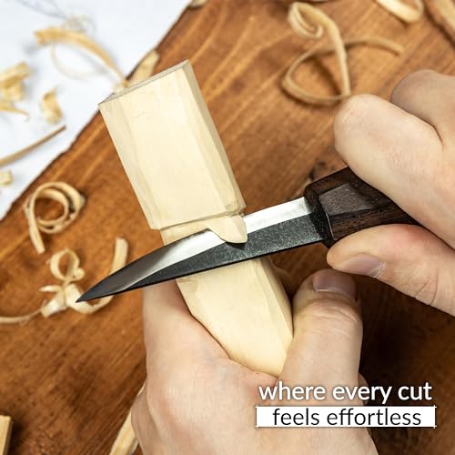 HUTSULS Whittling Knife for Beginners - Razor Sharp Wood Carving Knife