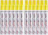 Lesun Yellow Paint Pens Paint Markers, 12 Pack Waterproof Oil-Based Paint Pen Set Quick Dry and Permanent, Markers for Rock Painting, Stone, Ceramic, Lesun