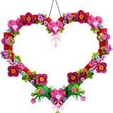 LEGO Heart Ornament Building Toy Kit, Heart Shaped Arrangement of Artificial Flowers, Great Gift for Valentine's Day, Unique Arts & Crafts Activity LEGO