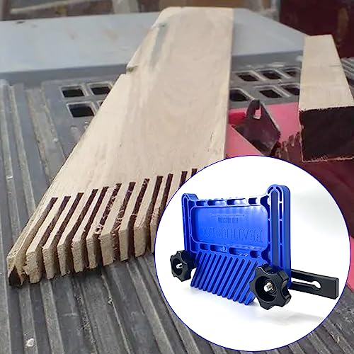 Featherboard Woodworking Tools, Safety Device Stackable Featherboard for Table Saws, Router Tables & Band Saw with Miter Slots, Miter Track, T-Slots, Zeromall