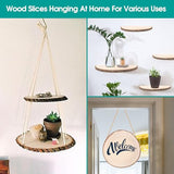 8Pcs Wood Slices 10-12 Inches, Natural Round Wood Slices for Centrepiece, Large Wood Circles Paulownia Tree Circles for Table Centerpieces, Rustic Adrattnay