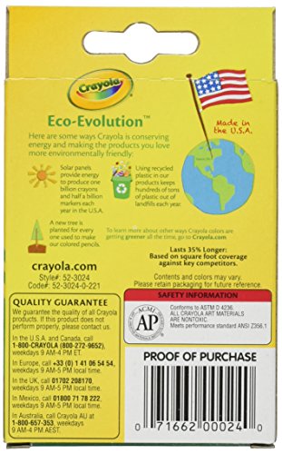 Crayola Crayons 24 Count - 2 Packs (52-3024) - WoodArtSupply