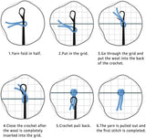 YOOTOM Latch Hook Rug Kit, Latch Hook Carpet Set, DIY Handmade Crochet Carpet Knotted Cushion Yarn Needlework Tapestry 3D Crafts, Color Pattern YOOTOM