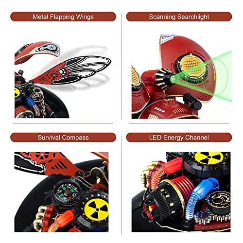 ROKR Mechanical Puzzles Scout Beetle, 3D Metal Model Kits for Adults to Build, STEM Toys Building Sets for Teens, Halloween/Christmas/Birthday Gifts ROKR