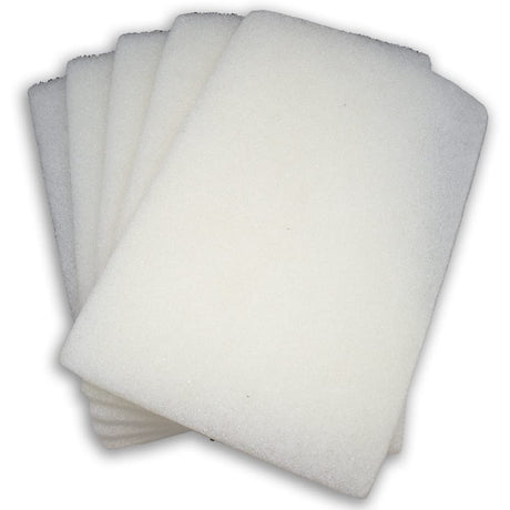 Benchmark Abrasives 6" x 9" White Coloured Non-Woven Scuff Abrasive Sanding Hand Pads Washable Reusable for Cleaning, Paint Removal, Surface Benchmark Abrasives