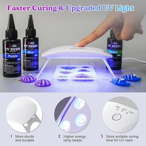 LET'S RESIN UV Resin for Bonding, 100g Perfect Art Adhesive UV
