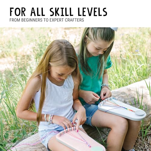 Choose Friendship, My Friendship Bracelet Maker®, 20 Pre-cut Threads - Makes Up to 8 Bracelets (Craft Kit, Kids Jewelry Kit, Gifts for Girls 8-12)