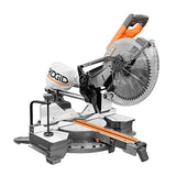 RIDGID 15 Amp Corded 12 in. Dual Bevel Sliding with 70 Deg. Miter Capacity and LED Cut Line Indicator RIDGID