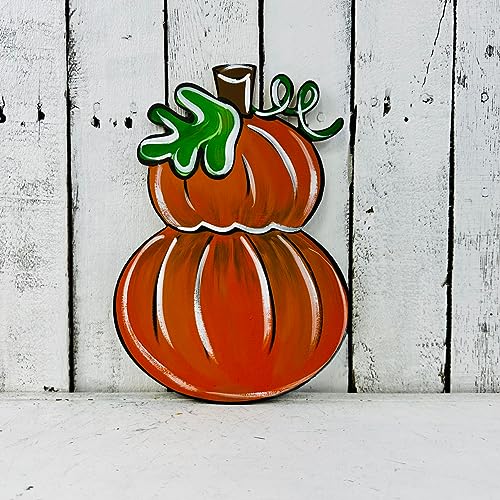 Double Pumpkins, Craft Unfinished Wood Shape, Fall Wood Cutout Shape, Build-A-Cross Build-A-Cross