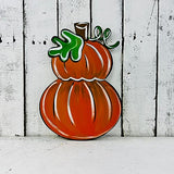 Double Pumpkins, Craft Unfinished Wood Shape, Fall Wood Cutout Shape, Build-A-Cross Build-A-Cross