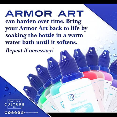 Counter Culture DIY Armor Art Pigment, Gold, 1.76 oz, Resin Epoxy Dye for Waves and Water Effects Counter Culture DIY