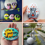 35 River Rocks for Painting, Painting Rocks Bulk for Adults, 2-3 Inches Craft Rocks, Flat Rocks for Painting, Smooth Painting Rocks for DIY Project, Simetufy