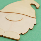 Pack of 8 Unfinished Wood Layered Gnome Cutouts by Factory Direct Craft - Wooden Tomte Gnome Shapes for Christmas DIY Craft Projects and Holiday Factory Direct Craft