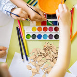 Sewroro 200pcs Animals Wooden Paint Crafts Wooden Slice Unfinished Ornament Crafts Fish Netting Mariposas Decorativas para Pared DIY Painting Sewroro