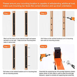 Ultrawall Wall Mount Wood Organizer and Lumber Storage Metal Rack with 3-Level - Indoor & Outdoor Use, 2 Pack Ultrawall