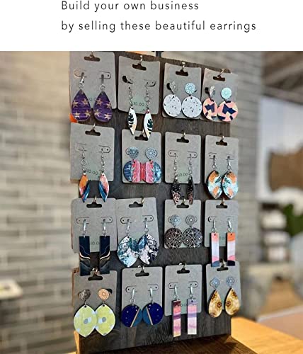 Phinicco 136 pcs Sublimation Earring Blanks 30 PCS Earrings with Earring Hooks and Pliers Jewelry Craft Kit for Sublimation Jewelry Making Earring Phinicco