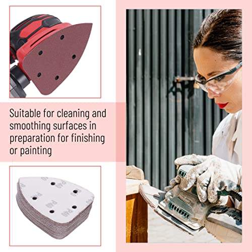 Bates- Mouse Detail Sander Sandpaper, 30 pcs, 40/80/120/180/240 Grits, Sanding Pads, Mouse Sander Pads, Sandpaper Assortment, Mouse Sandpaper, Mouse Bates Choice