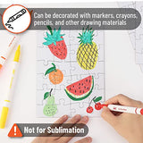 Mr. Pen- Blank Puzzle, 8 Pack, 28 Pieces/Pack, 5.5 x 8.1 Inches, White, Blank Puzzles to Draw on, White Puzzle, All White Puzzle, Blank Puzzle Pieces Mr. Pen