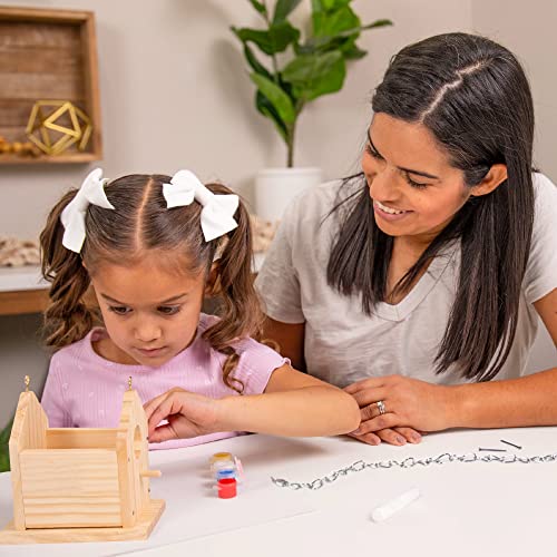 Hapinest Build and Paint a Wooden Birdhouse Kit for Kids - Woodworking Crafts for Children Ages 5 6 7 8 9 10 11 12 Years and Up - WoodArtSupply