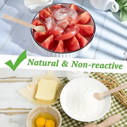 Disposable Wooden Spoons -Packe of 100, 6.3 Inch Biodegradable Compostable Spoons - Natural Wooden Utensils for Birthday Party, Camping, Picnic, BBQ, EZYoutdoor