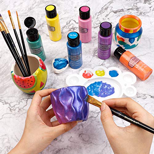 Acrylic Paint, Shuttle Art 50 Colors Acrylic Paint Set, 2oz/60ml Bottles,  Rich Pigmented, Water Proof, Premium Acrylic Paints for Artists, Beginners  and Kids on Canvas Rocks Wood Ceramic Fabric 