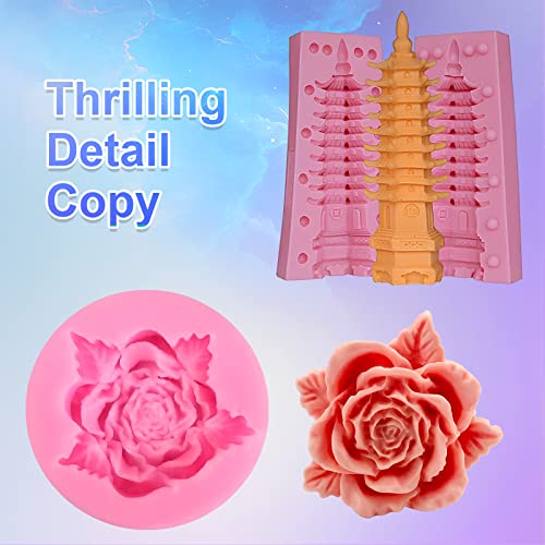 CHANGTIKEJI Silicone Mold Making Kit,84OZ Super Elastic Liquid Silicone for Mold Maker, Fast Cure Translucent Silicone Rubber for Casting Resins CHANGTIKEJI