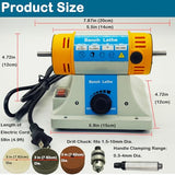 VOELIGT Jewelry Polisher Bench Buffer Polishing Machine 110V 320W Bench Grinder Dental Buffer with Cloth Wheels, Fiber Wheel, Polish Compound, VOELIGT