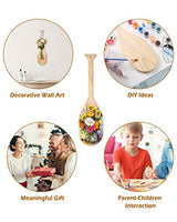 Pllieay 15 Inch Wooden Paddle, Unfinished Solid Pine Paddle with Oar Shape, Natural Color Wood Greek Paddle Craft, Ideal for Craft Lovers Pllieay