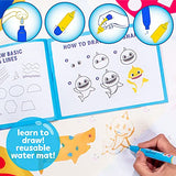 Horizon Group USA Baby Shark Water Drawing Mat, Includes Reusable 40-Inch Water Drawing Mat, Refillable Water Brush & Pens, Stencils, Mess-Free Water Horizon Group USA