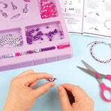 Make It Real - Crystal Dreams: Spellbinding Jewelry & Gems - DIY Charm Bracelet Making Kit - Friendship Bracelet Kit with Beads, Charms & Cord - Arts Make It Real