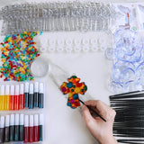 Winlyn 27 Sets Cross Suncatchers Ornaments Decorations DIY Window Paint Art Suncatchers Cross Craft Kits Cross Sun Catchers for Kids Sunday School Winlyn