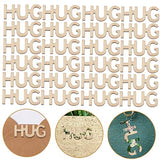 COOPHYA 100pcs DIY Wood Crafts Decorative Wood Hug DIY Wood Cutouts Wedding Table Confetti Wooden Table Scatter Unfinished Wood Crafts Wedding Favors COOPHYA